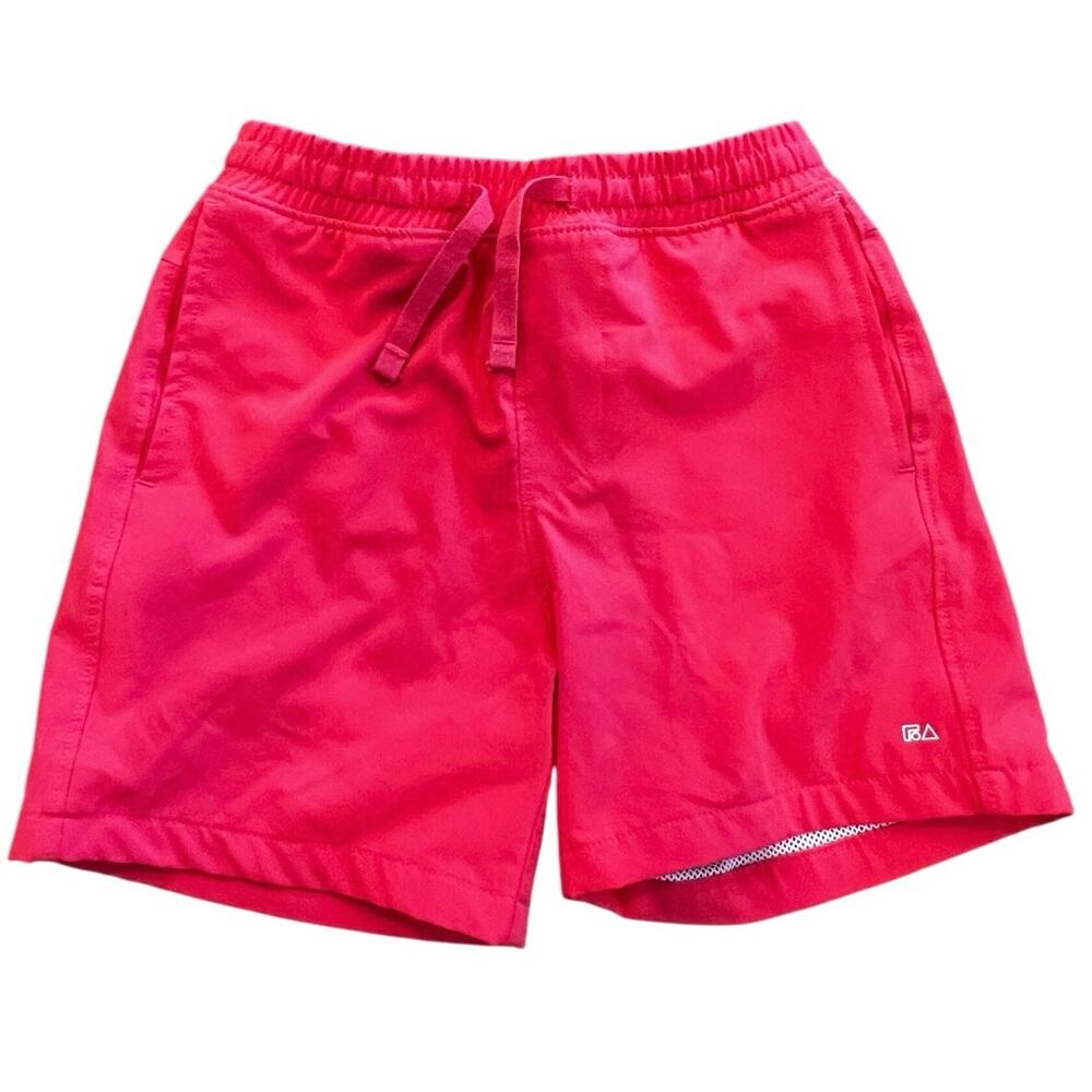 Free Assembly Boys Swim Trunks Red‎ Size XS (4/5) Mesh Lined Drawstring Waist